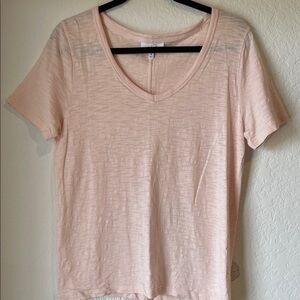 Soma Weekend Blush V-Neck Top